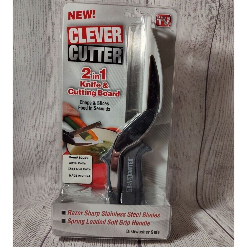 Brand New Clever Cutter 2 in 1 Knife & Cutting Board (As Seen On TV)